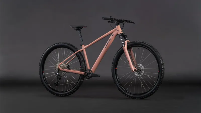 Cube Aim SLX Mountain Bike in Blush Rose/Black-7